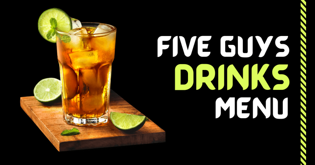 five guys drinks menu